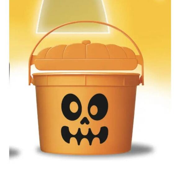 2023 McDonalds Boo Bucket Orange Pumpkin Skeleton Retro Halloween - Picture 3 of 3